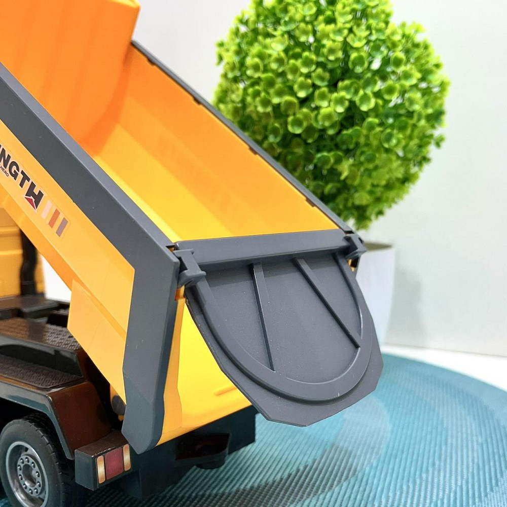 Спецтехніка машинка Самоскид світло звук інерційний механізм рухомий кузов Жовтий (687-54C) Чернігів - фото 9