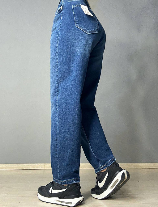 Джинси жіночі Sherocco 1295-1 Mom Relax великі розміри супер батал сині, синій, 4О, 40, 106 см, 130 см Київ - фото 14