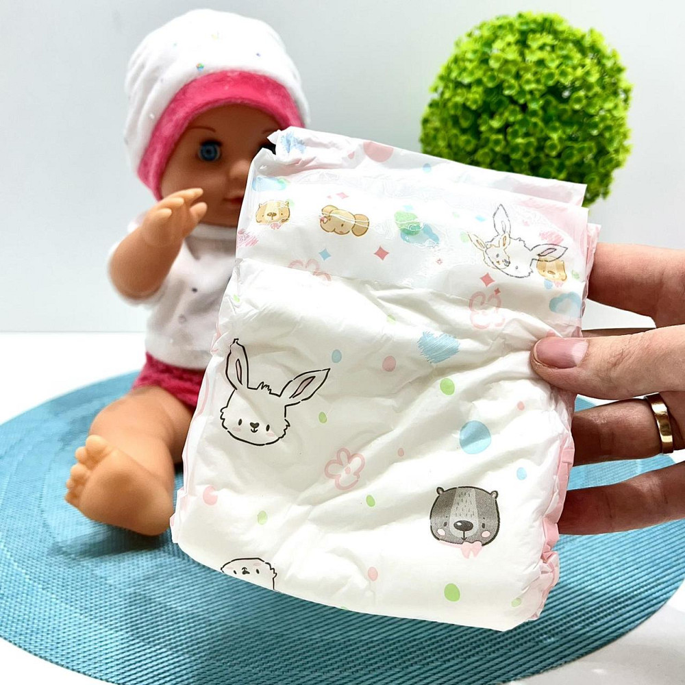 Пупс функціональний висота 30см п'є з пляшечки ходить на горщик пляшка соска підгузник Білий (YL2430L-E-C-DM-UA) Чернігів - фото 4