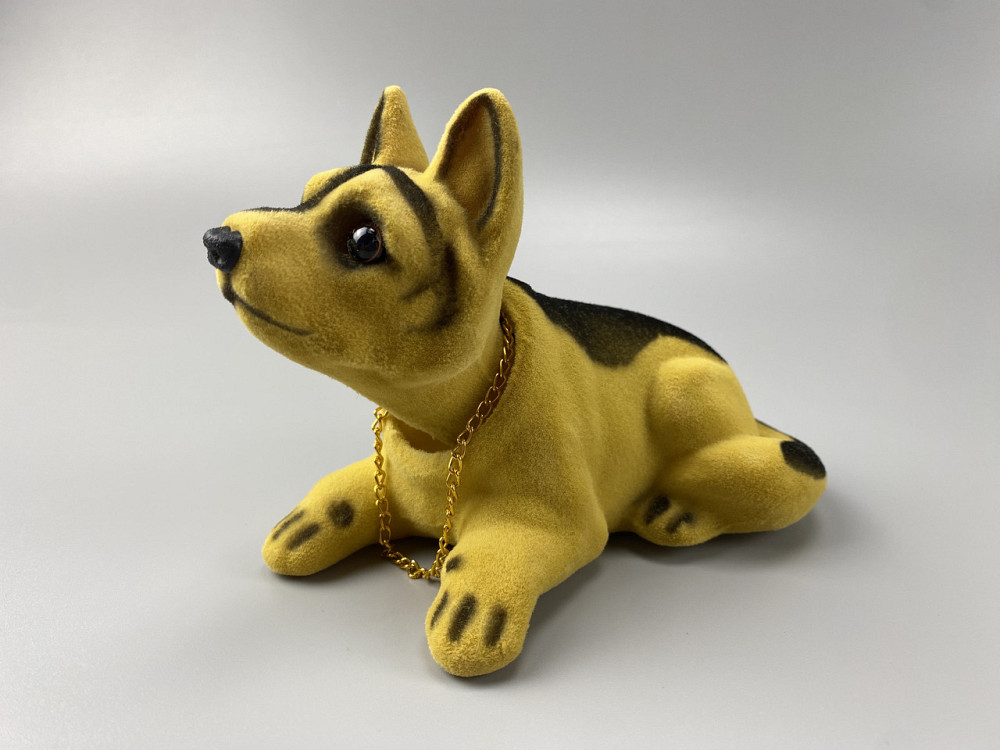 Собака з киваючою головою в машини, киваюча собачка в машину на торпеду прикраса в авто декор Мукачево - фото 5