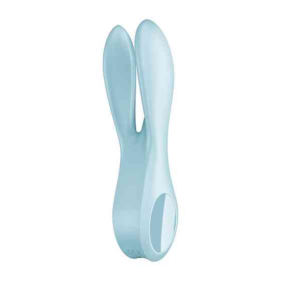 Клиторальный вибратор Satisfyer Threesome 1 Light Blue с тремя гибкими пальчиками Sex Aura Киев