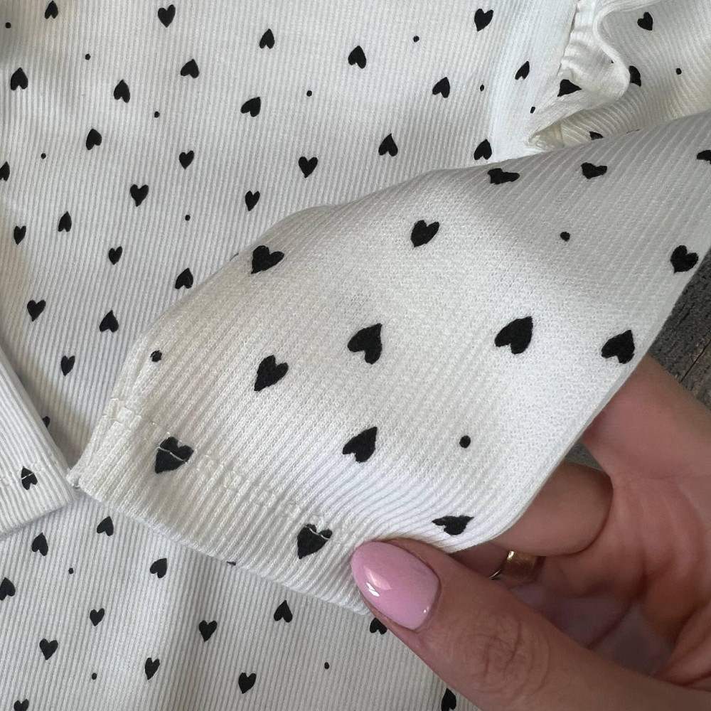 Дитяча Кофта для Дівчинки LC Waikiki Біла з сердечками 12-18міс (80-86см) пакунок малюка Киев - изображение 3