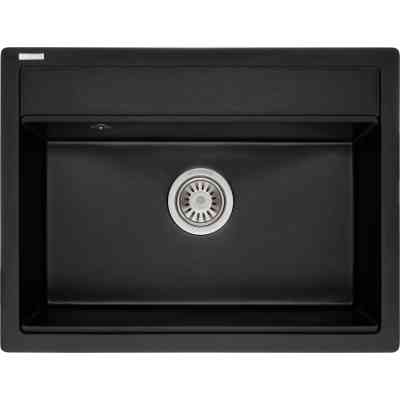 Мийка кухонна GRANADO ARTES black shine з сифоном (gr3601) Вінниця