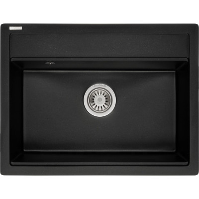 Мийка кухонна GRANADO ARTES black shine з сифоном (gr3601) Вінниця - фото 1