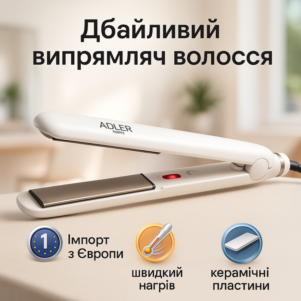 Утюжок выпрямитель плойка для укладки волос гофре ADLER, Утюжок плойка щетка для выпрямления волос LF-72 Львов - изображение 9