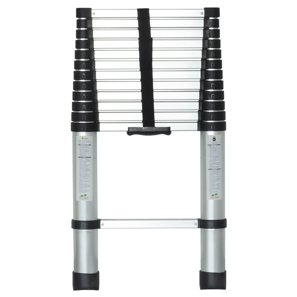 Flora Лестница телескопическая 13 ступеней 3.8м FLORA (5033634) Коломия - фото 3