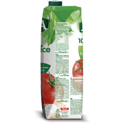 Сік Jaffa Томатний сік з сіллю 950 мл (4820003684931) Вінниця - фото 3