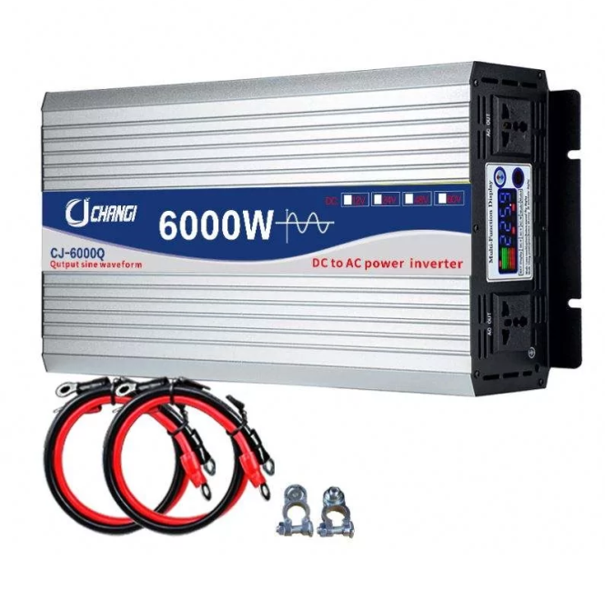 Инвертор преобразователь напряжения Changi CJ-6000Q 6000W 12V 24V 48V DC-AC 220V чистый синус Винница - изображение 1