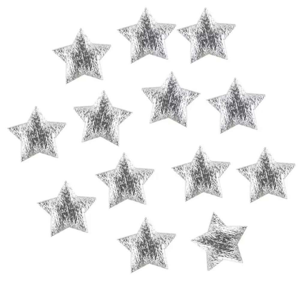 Новий рік зірочки декоративні 100 штук 15 мм сріблястий Київ - фото 2