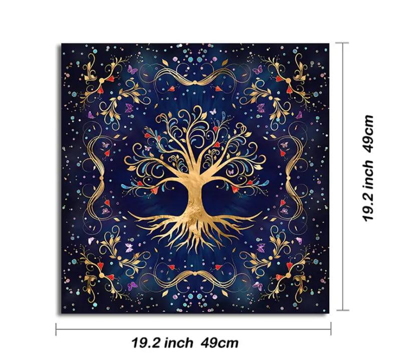 Алтарная скатерть для карт Таро и Рун. Скатерть для гадания 49*49 см. Древо жизни Киев - изображение 6