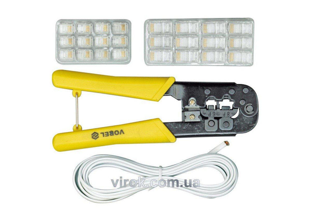 Кліщі для обтискання і зачистки проводів VOREL [10/40] Одеса - фото 1