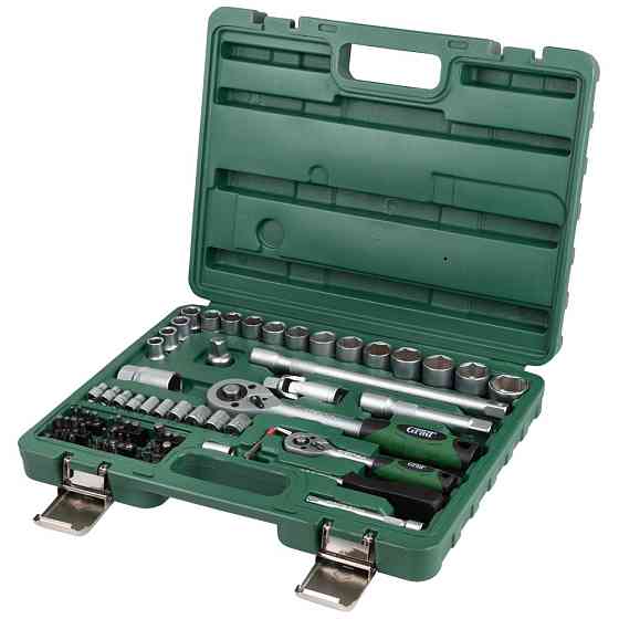 Grad Набор насадок торцевых и бит 1/4", 1/2" 72шт GRAD (6004245) Коломыя