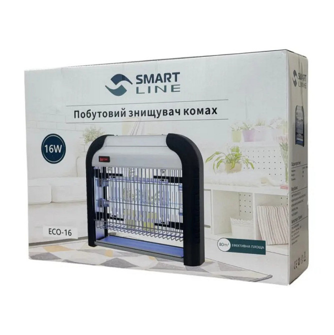Лампа от комаров и мух (80 м2) SmartLine ECO-16 Днепр - изображение 3
