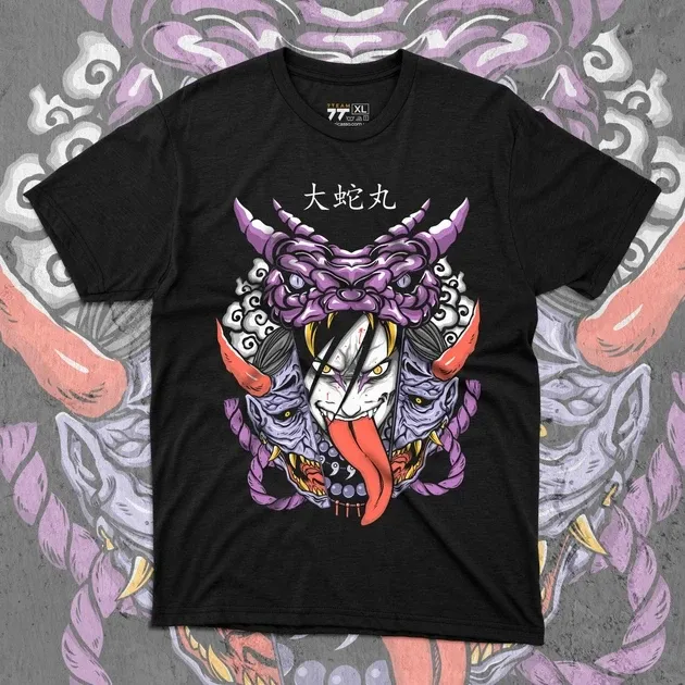 Футболка чоловіча з  принтом Наруто Орочімару Розмір 48 Anime0062 Дніпро - фото 1