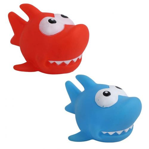 Игрушка Eastland для собак Дельфин с пискавкой виниловый голубой/красный 13х10х7 см Киев - изображение 1