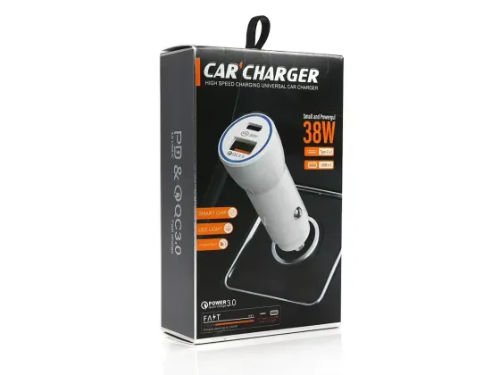 Зарядний пристрій 12В 3,0А 20Вт QC3.0 USBx1 Type-Cx1 YY-GN-PD Київ