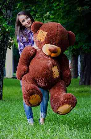 Плюшевий ведмедик М'яка іграшка Потап 150 см Шоколадний Тернопіль