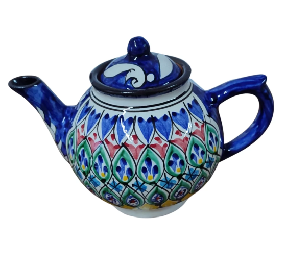 Чайний сервіз посуду та ляган 8 предметів (Синій) Вінниця