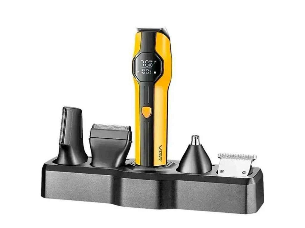 Машинка для пiдстригання Акумулятор 13в1 V-173 YELLOW ТМ VGR Київ - фото 1