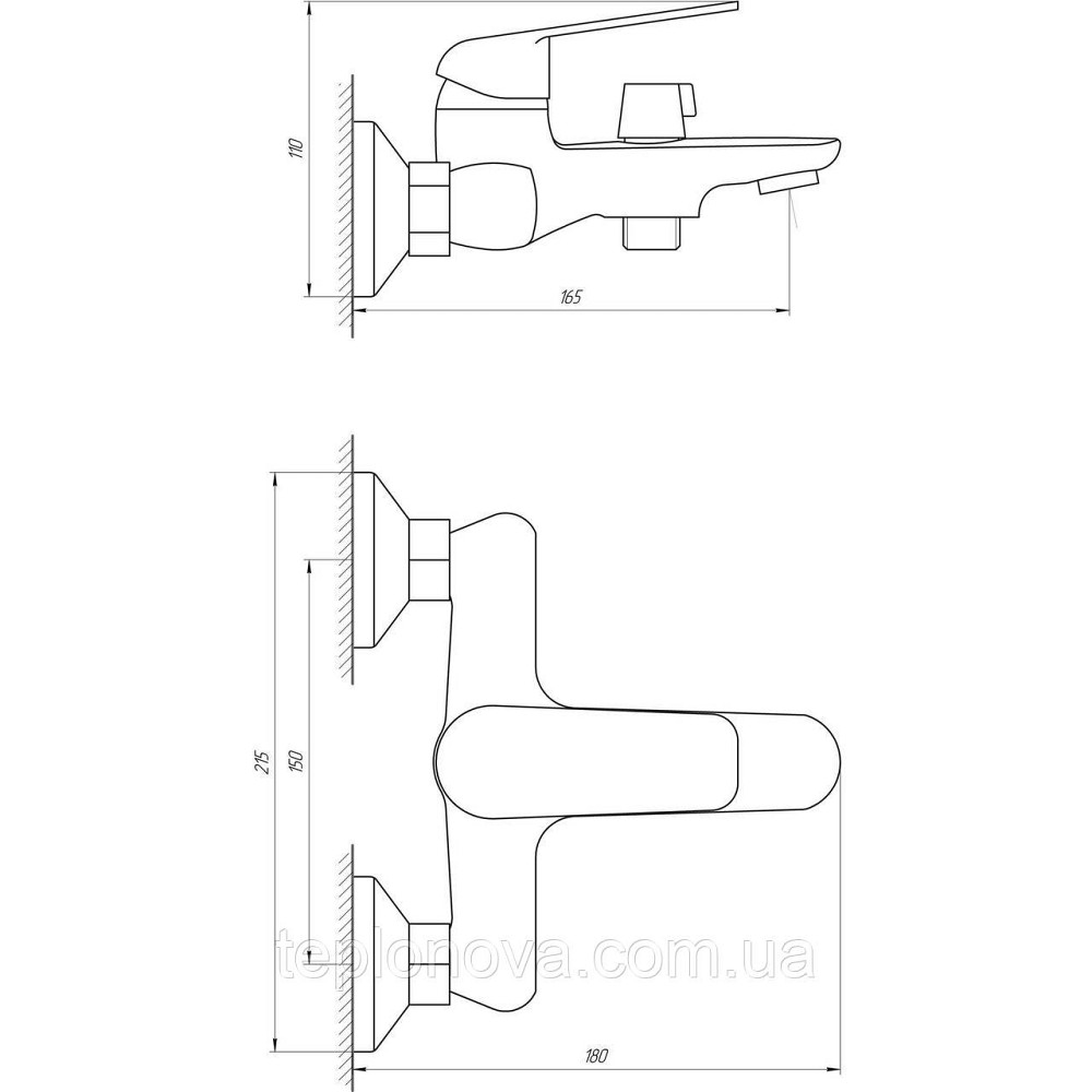 Змішувач для ванни Globus Lux Koln GLK-0102N Чернівці - фото 5