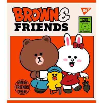 Тетрадь Yes А5 Line Friends 48 листов клетка (766867) Винница