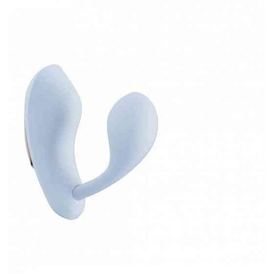 Вибратор в трусики с пультом управления Qingnan No.6 Wireless Control Beige, голубой Sex Aura Киев