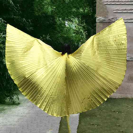 Золотые крылья RESTEQ для шоу и танцев — блестящие декоративные крылья для вечеринки, фотосессий и карнавалов Киев