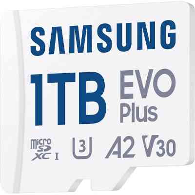 Карта памяти Samsung 1TB microSDXC Class UHS-I U3 V30 A2 EVO Plus + SD Adapter (MB-MC1T0SA/EU) Винница