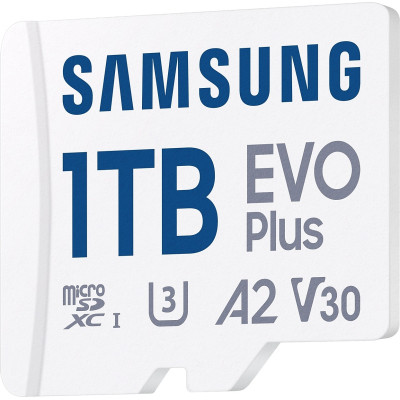 Карта памяти Samsung 1TB microSDXC Class UHS-I U3 V30 A2 EVO Plus + SD Adapter (MB-MC1T0SA/EU) Винница - изображение 1