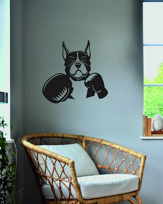 Декоративне настінне Панно «Боксер», Декор на стіну 70*67 см, Чорний Київ - фото 6