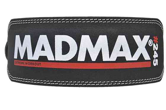 Пояс для важкої атлетики MadMax MFB-245 Full leather шкіряний Black S Київ