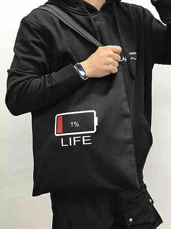 Еко сумка/ШОПЕР з індивідуальним принтом. Шопер "Заряд\ Live". Чернівці