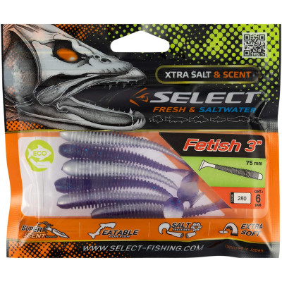 Силикон рыболовный Select Fetish 3" 280 (6 шт/уп) (1870.71.25) Винница - изображение 2