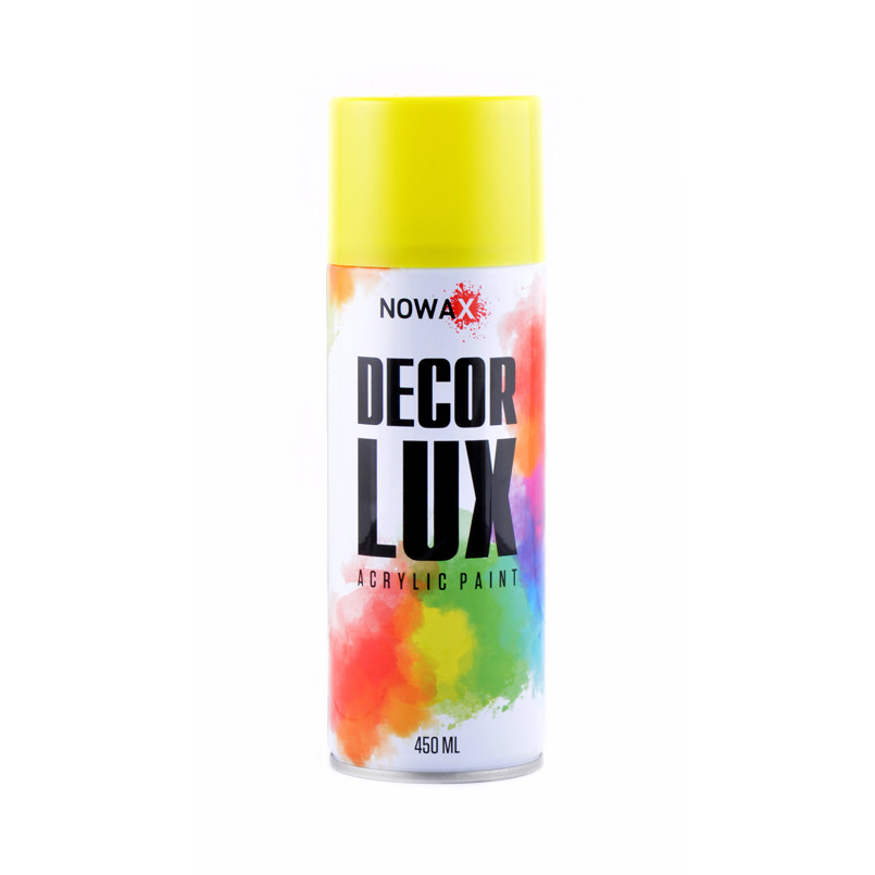 Краска акриловая Nowax Spray Желтый 450мл Львов - изображение 1