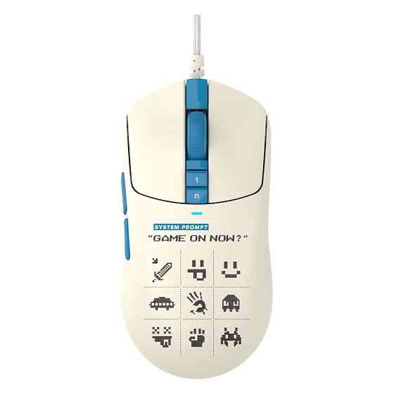 Миша A4Tech Bloody W72 Ultra Pixels Blue Білий з малюнком Харьков