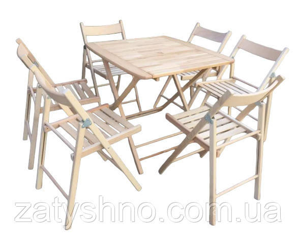 Мебель складная буковая на 6 человек Киев - изображение 1