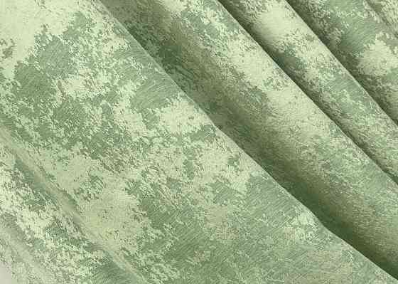 Комплект коротких штор VR-Textil Жакард Sultan XO № 1147ш Світло-оливковий 140х170 см 2 шт (35-0420) Київ