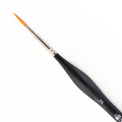 Пензлик для малювання Santi синтетика Sensation, коротка ручка з вигином, кругла, №2 (310774) Вінниця - фото 2