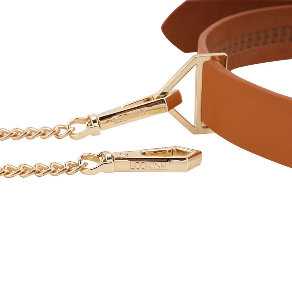Поводок LOCKINK Tied Collar with Leash Set - Brown Sex Aura Київ - фото 3