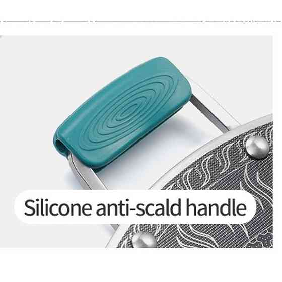 Сковорода з нержавіючої сталі з силіконовими ручками Naturehike CNK2550CF011, 34 х 34 см Київ