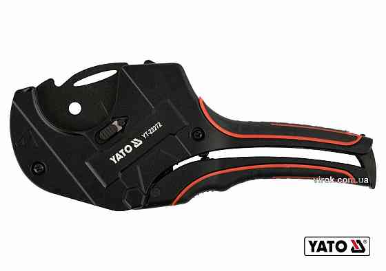 Труборіз для ПВХ труб YATO : max Ø50 мм, алюмінієвий корпус, ручка- ABS + TPR [10/30/360] Одеса