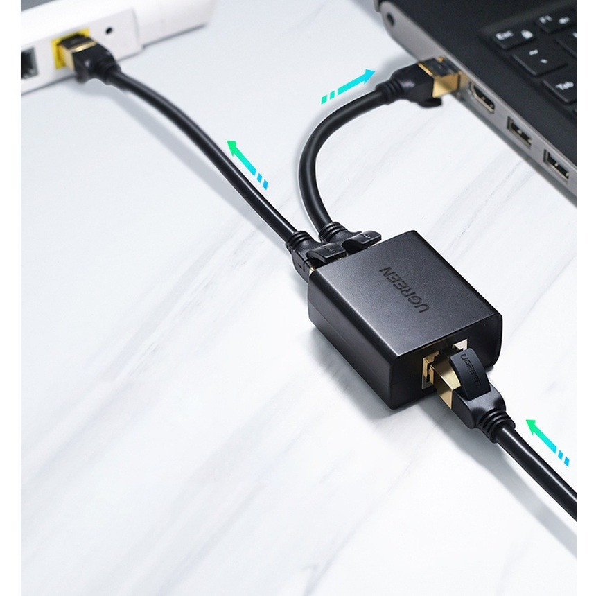 Мережеві з'єднувачі RJ45 UGreen 509223 (2шт, Чорний) Миколаїв - фото 5