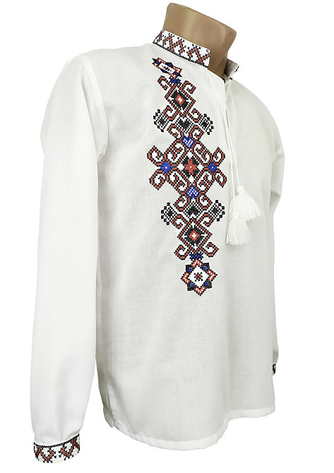 Чоловіча  натуральна вишиванка з  цікавою вишивкою на спині Київ - фото 2