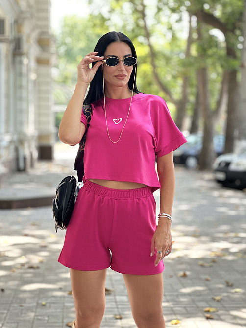 Трикотажний літній костюм шорти і футболка "Carter"| Батал Київ - фото 7