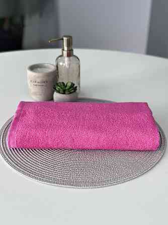 Полотенце махровое Ideal Textile 50х90 см однотонное 400 г/м2 (56860342) Рожевий 1 шт Черновцы