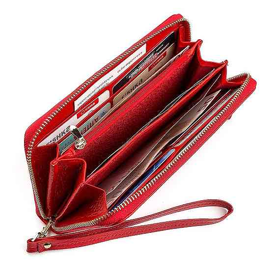 Кошелек женский Boston 18464 (S4001B) из натуральной кожи Красный Киев