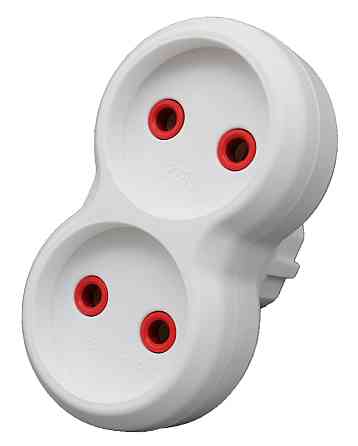 Двойник электрический Neomax 16A  Б/З / NX1013/ БЕЛЫЙ Днепр