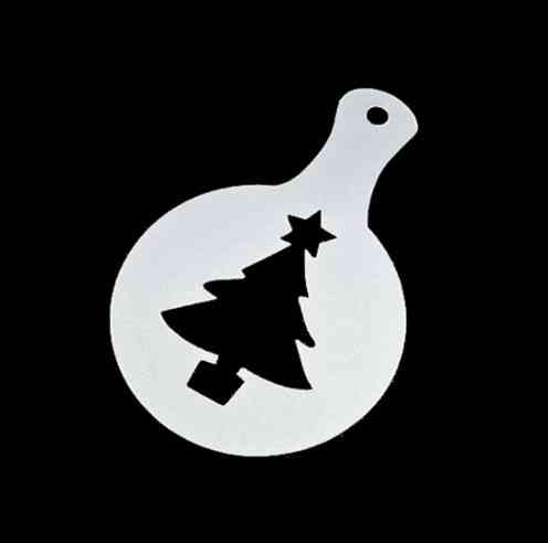 Новогодние трафареты набор 8 штук 85 мм серый Киев