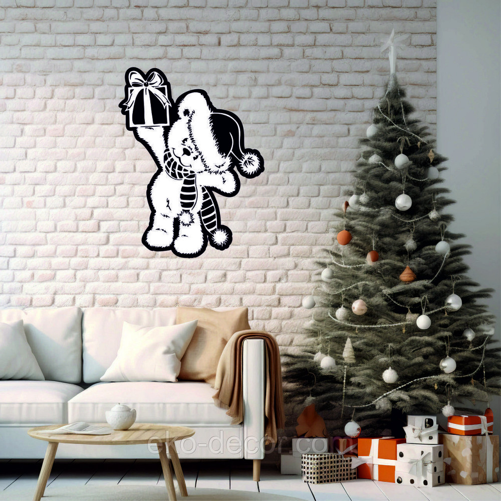 Декоративное настенное Панно «Новый год», Декор на стену 70*52 см Киев - изображение 7