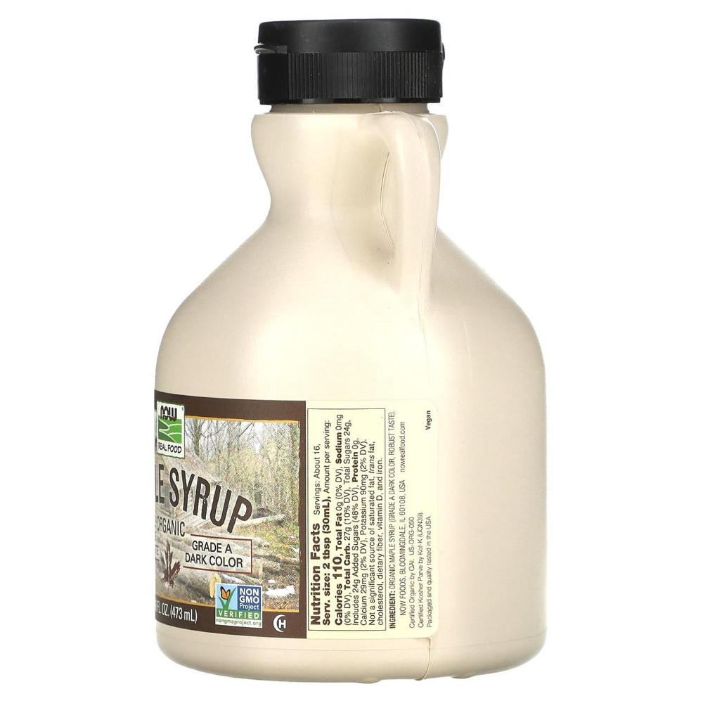 Кленовий сироп Now Foods Maple Syrup Real Food 473 мл Київ - фото 2